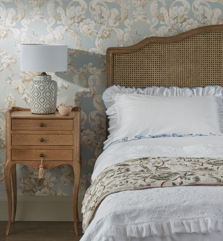 Love Story Rattan Wooden Bed