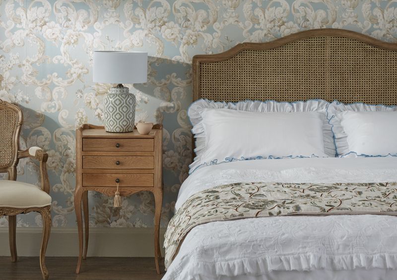 Love Story Rattan Wooden Bed