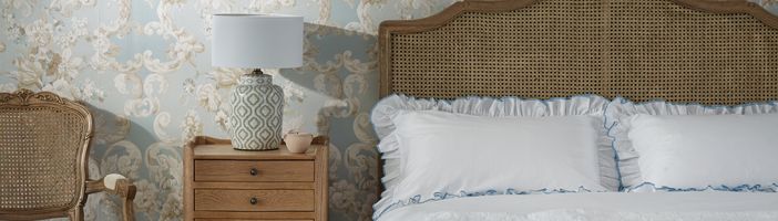 Love Story Rattan Wooden Bed