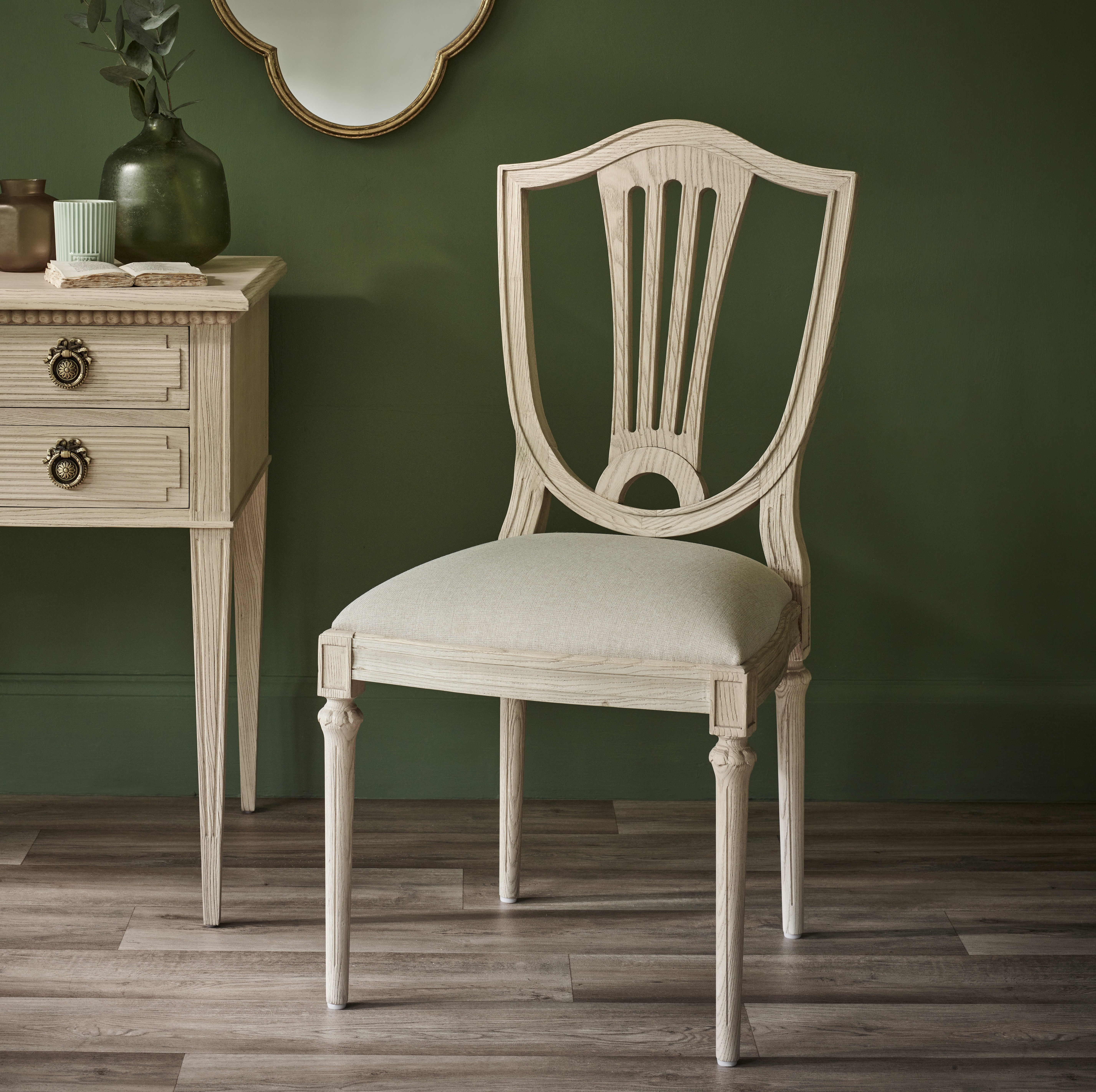 Wooden Light Upholstered Chair