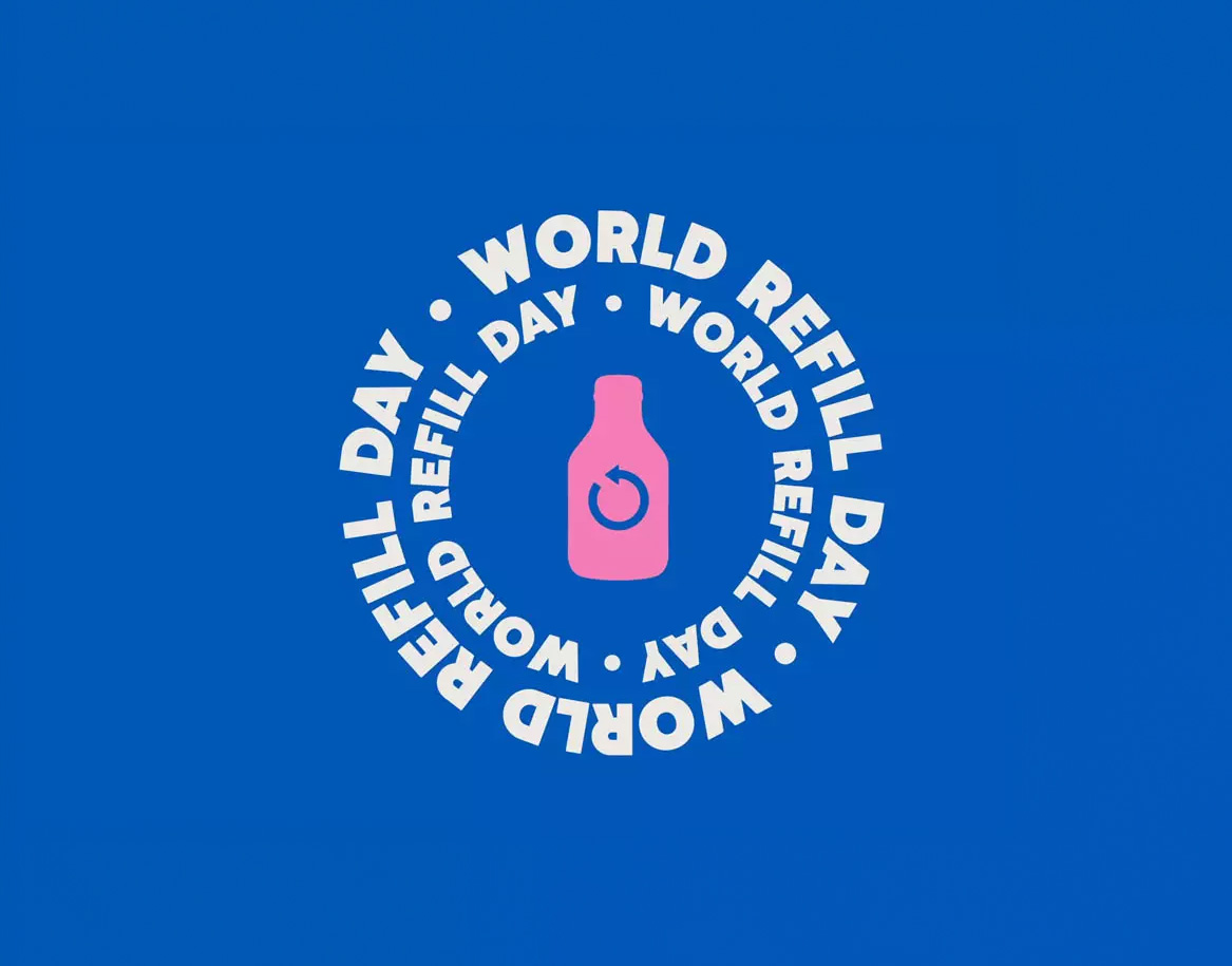 world refill day illustration