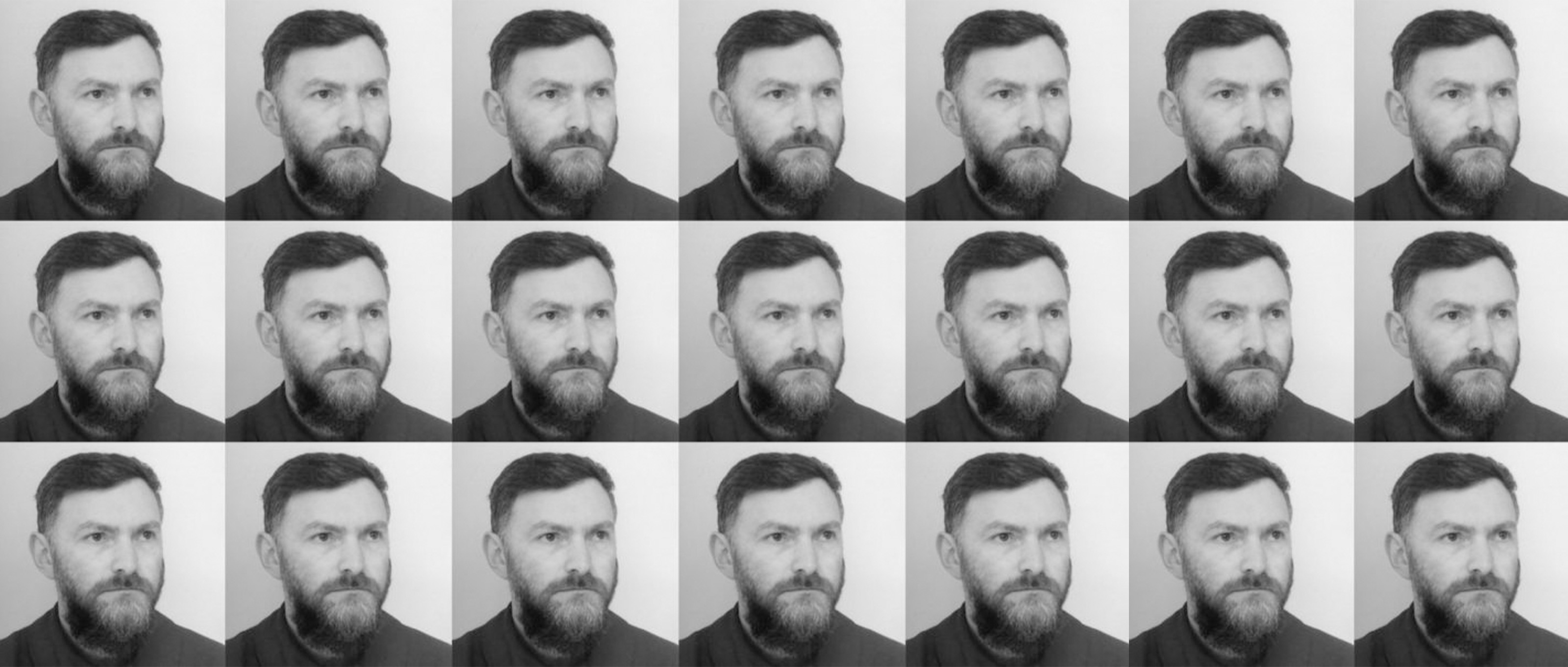 photo grid of Ted Hunt