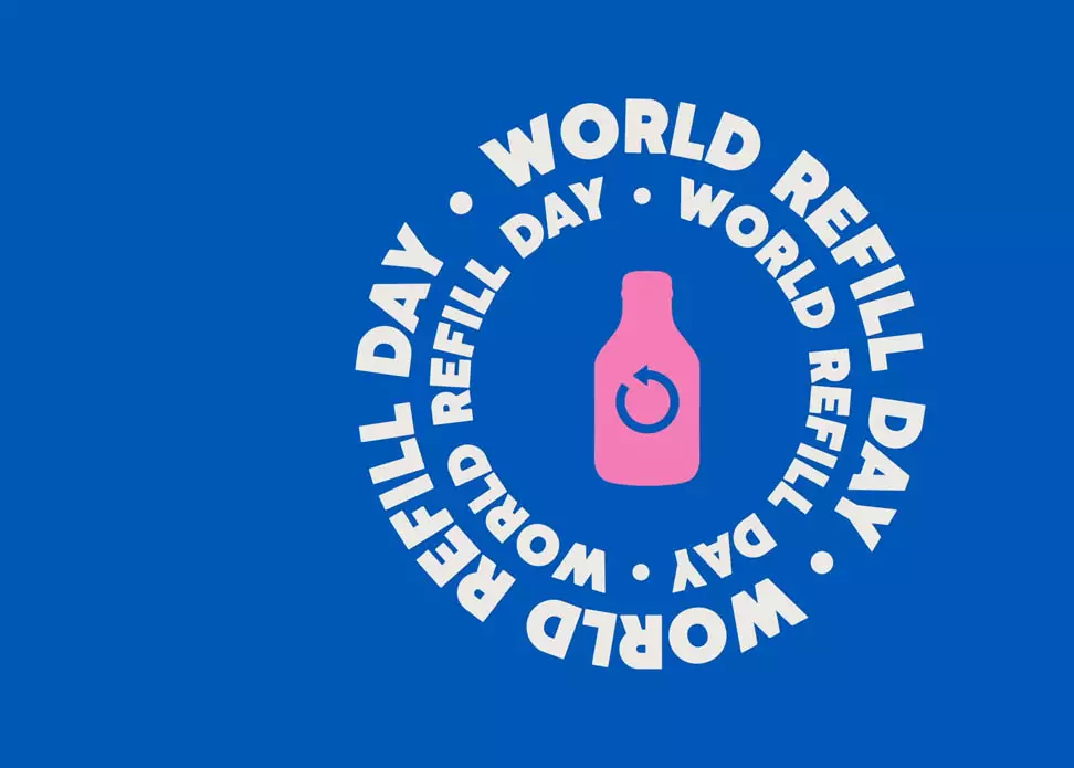 world refill day illustration