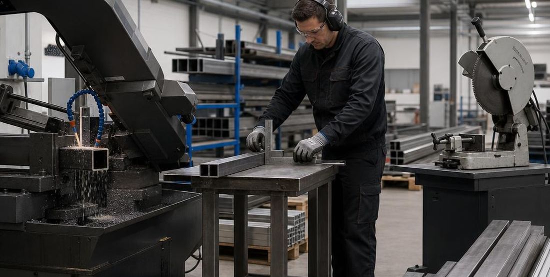 Lintzaag of cirkelzaag metaal – vergelijking in industriële werkplaats