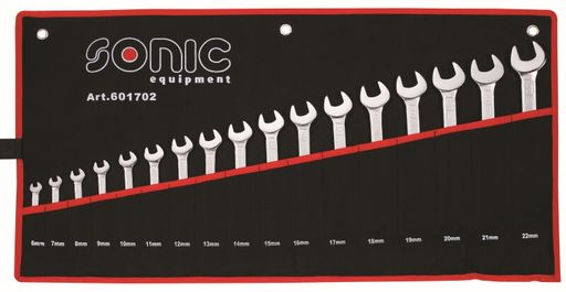 Sonic Steek-/ringratelsleutelset 17-delig
