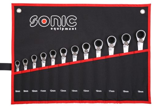 Sonic Steek-/ringratelsleutelset 12-delig