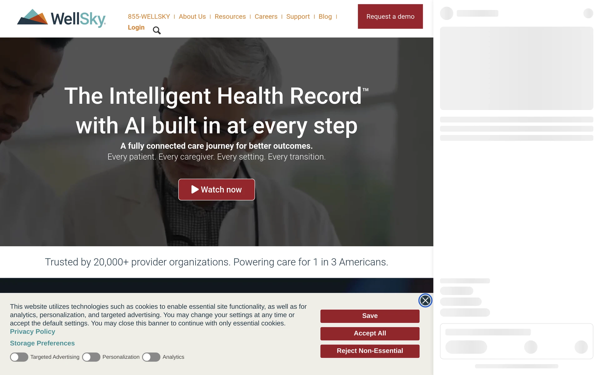 WellSky Personal Care platform for scheduling, EVV, care records, and analytics