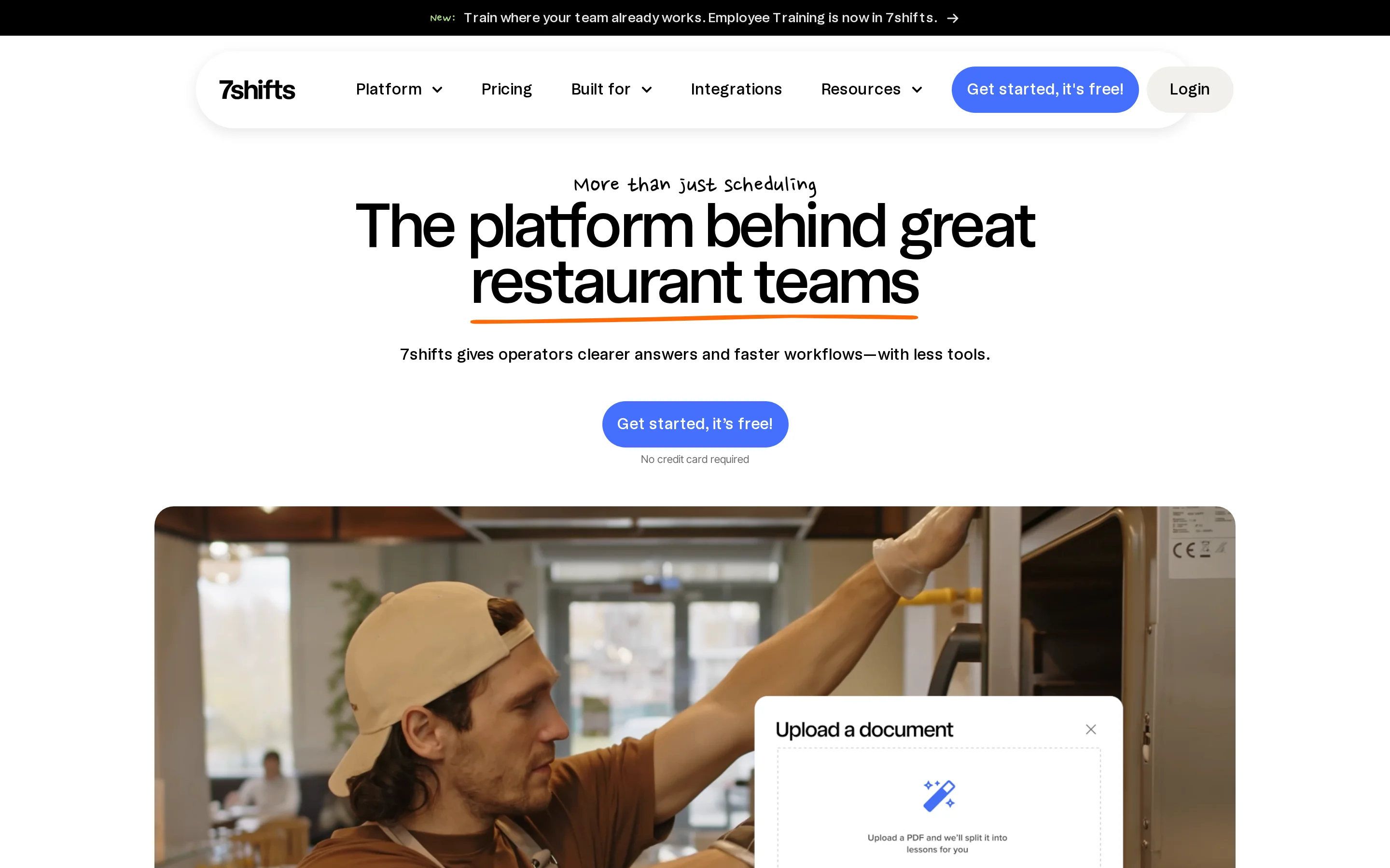 7shifts restaurant workforce scheduling, time clock, and tip management platform