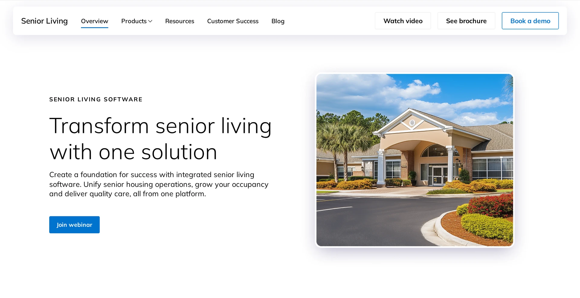 Yardi Senior Living Suite for connected care, property operations, and accounting