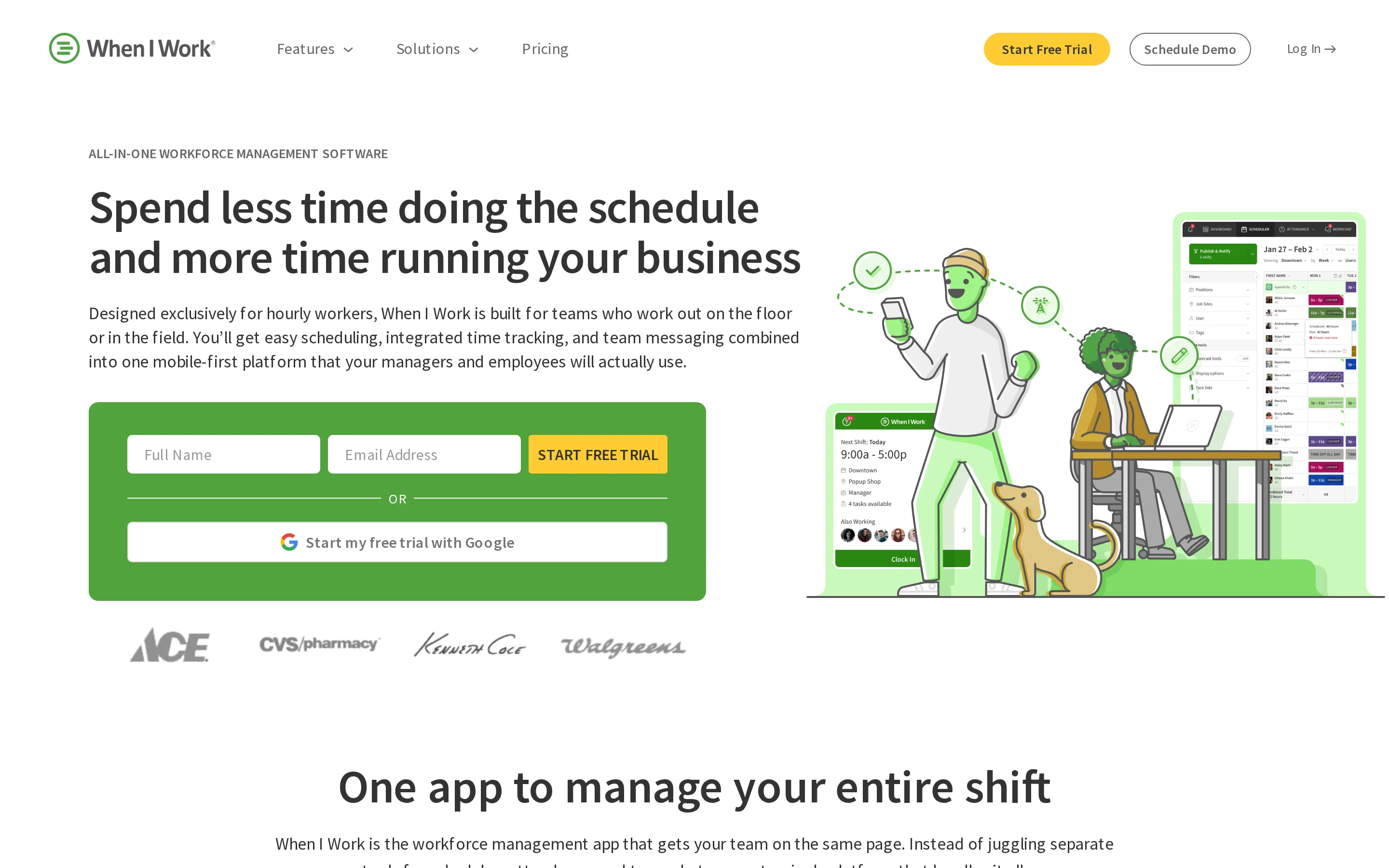 When I Work shift scheduling, time attendance, and team messaging platform