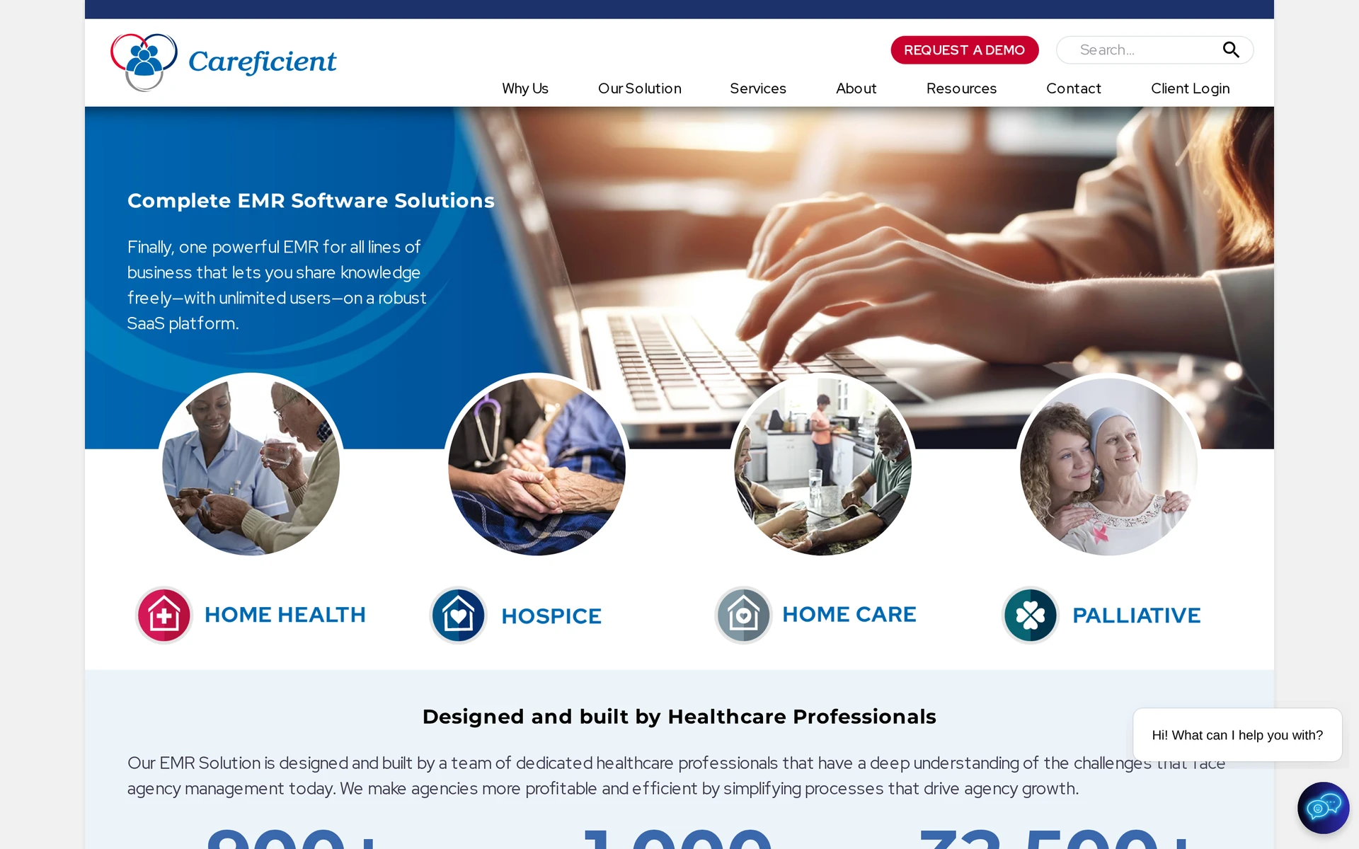 Careficient home health, hospice, palliative care, private duty, and revenue-cycle workflows