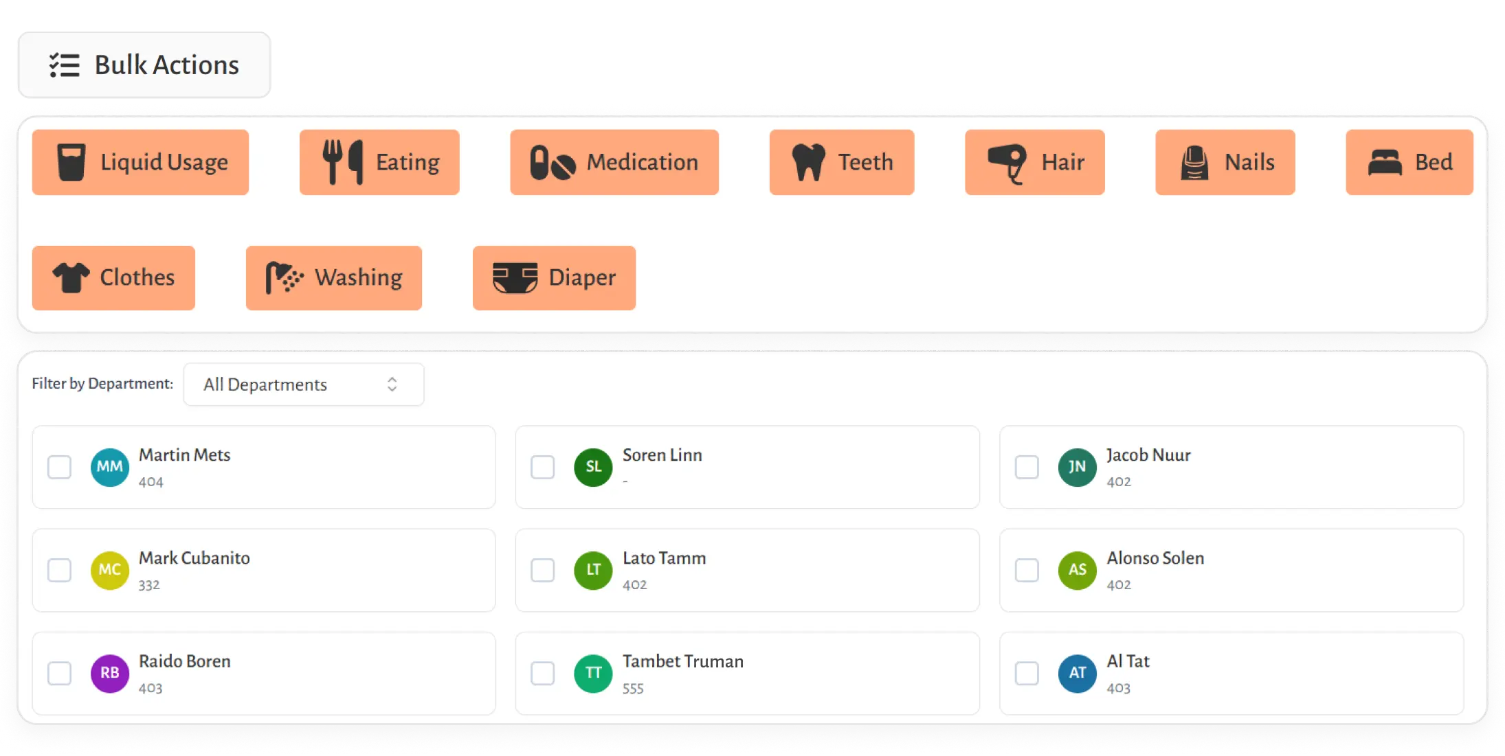 Bulk action entries to save time
