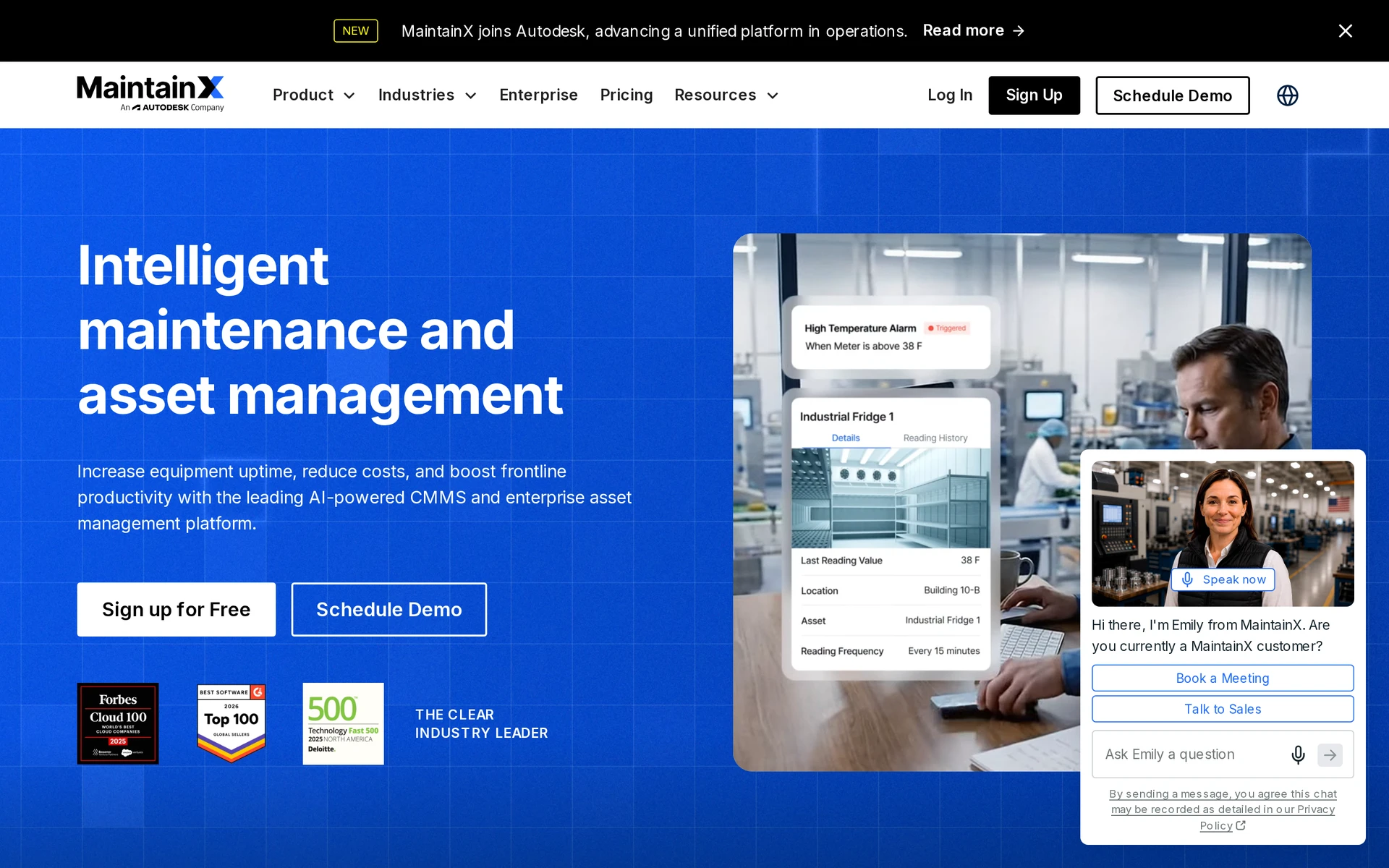 MaintainX maintenance platform linking inspections with work orders, assets, parts, and labour