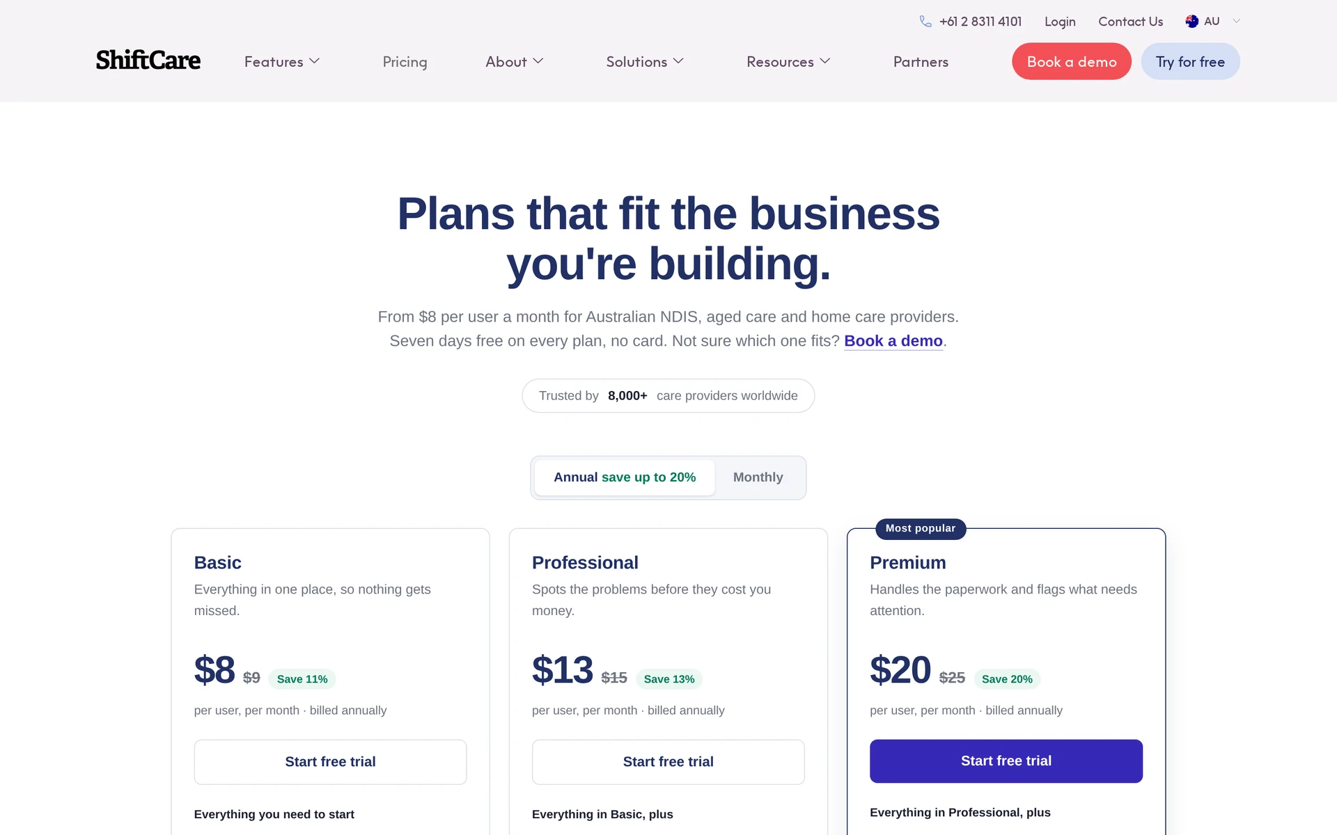 ShiftCare field-care platform connecting rostering, visit records, eMAR, invoicing, and payroll