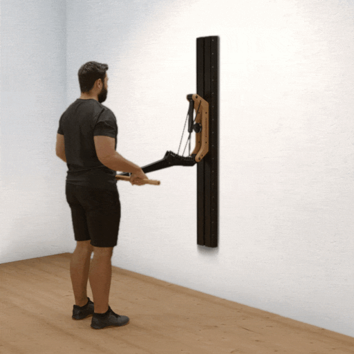 Forearm curls with overhand grip