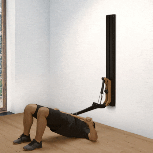 Bench press in bridge position