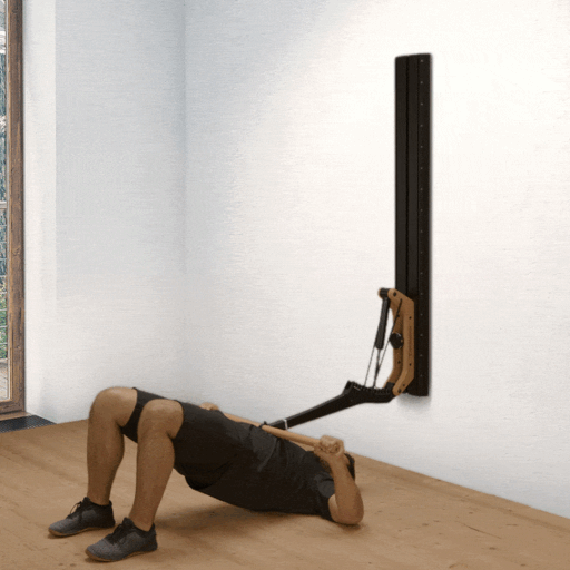 Bench press in bridge position