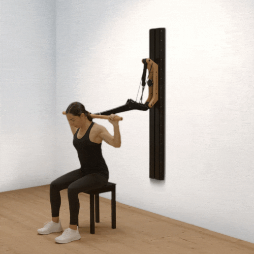 Shoulder press sitting behind the head