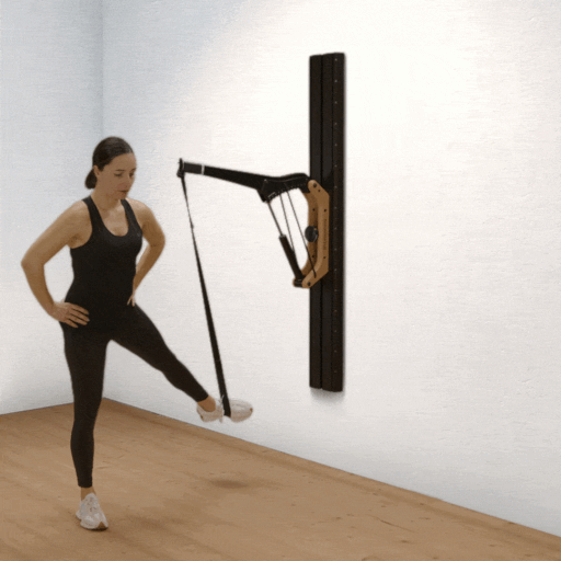 Single-leg squats sideways