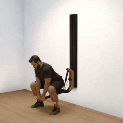 Sumo deadlifts with Handle bar