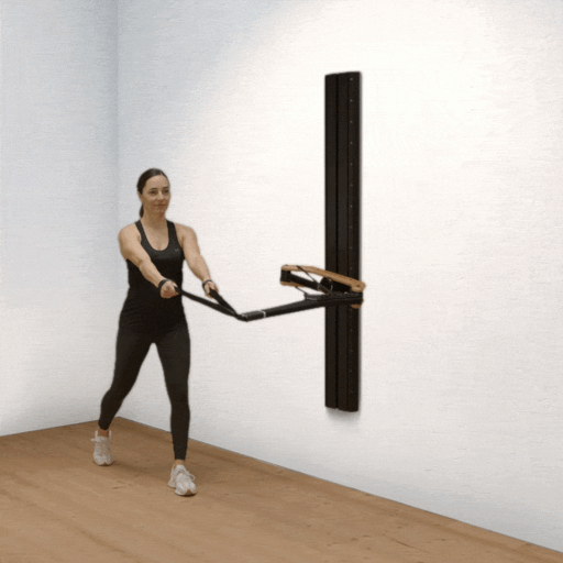 Rudder pull sideways standing