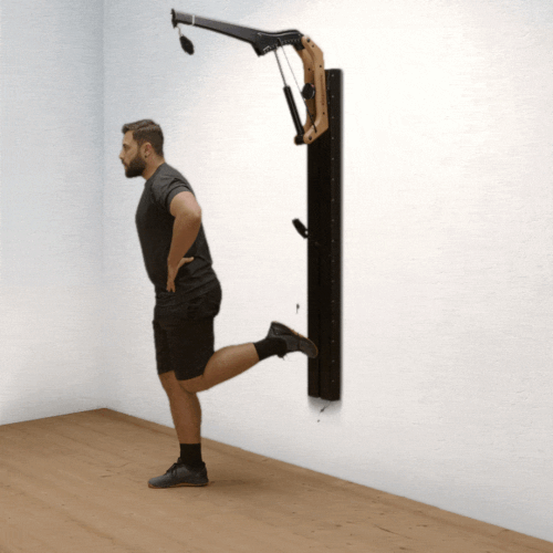 Leg stretcher on Cable Pulley