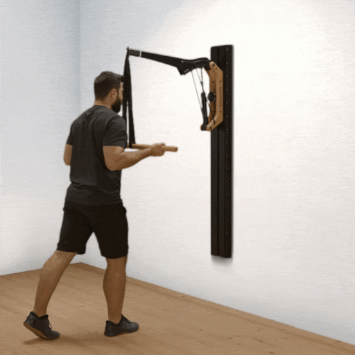 Tricep exercise with handle bar underhand grip