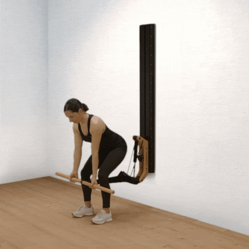 Rowing bent forward with underhand grip