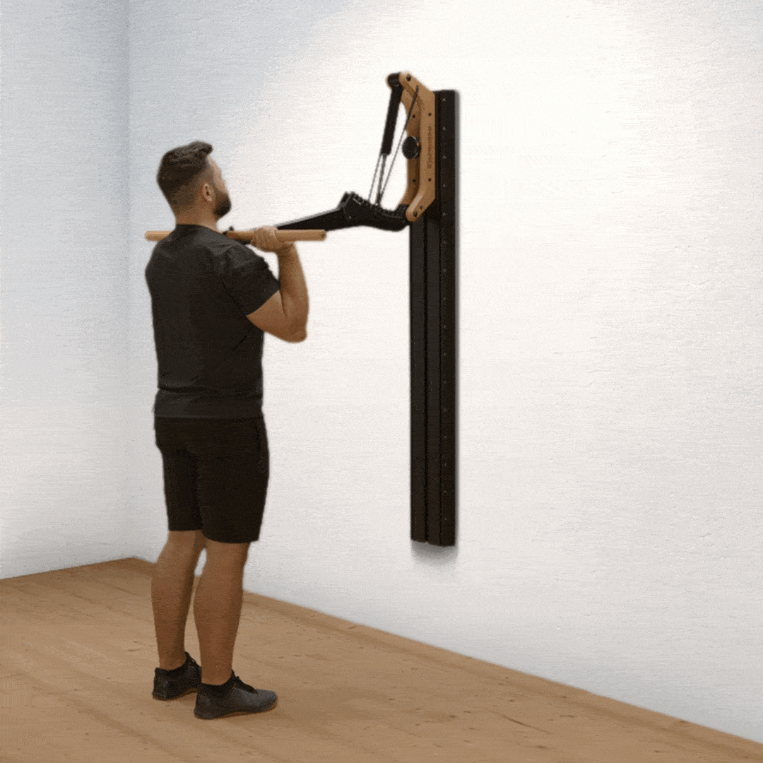 Shoulder press with close grip