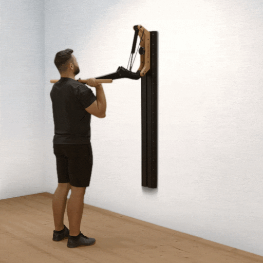 Shoulder press with close grip