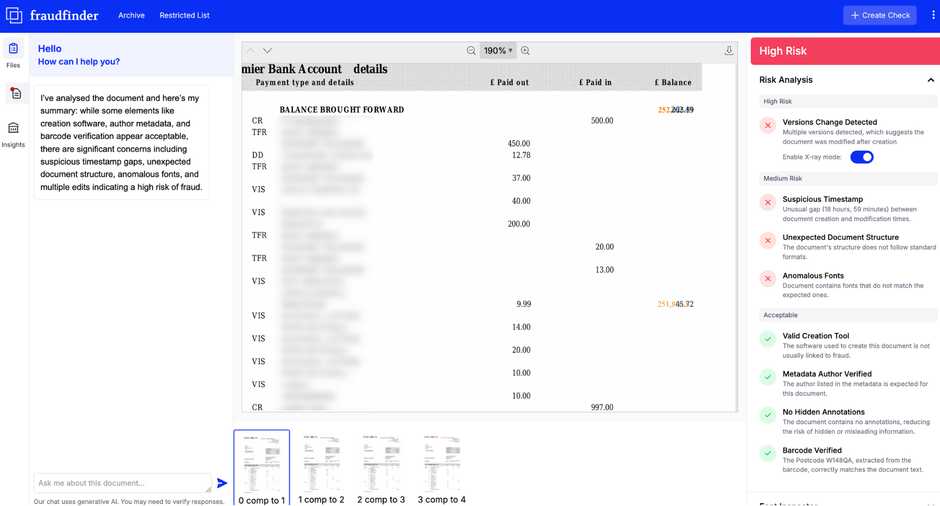 HSBC Versions Change Example - June 25