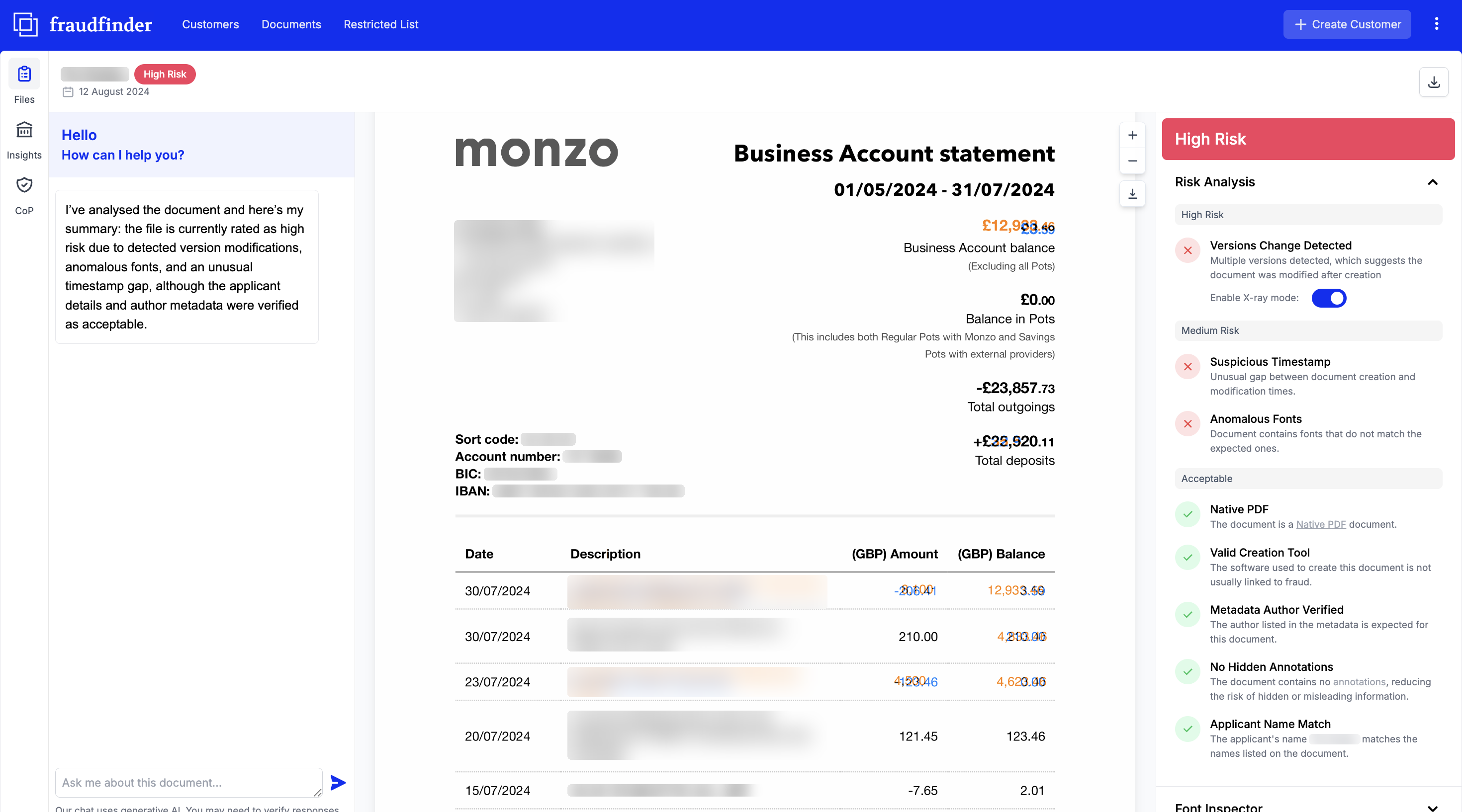 Millbrook Case Study Monzo example 2