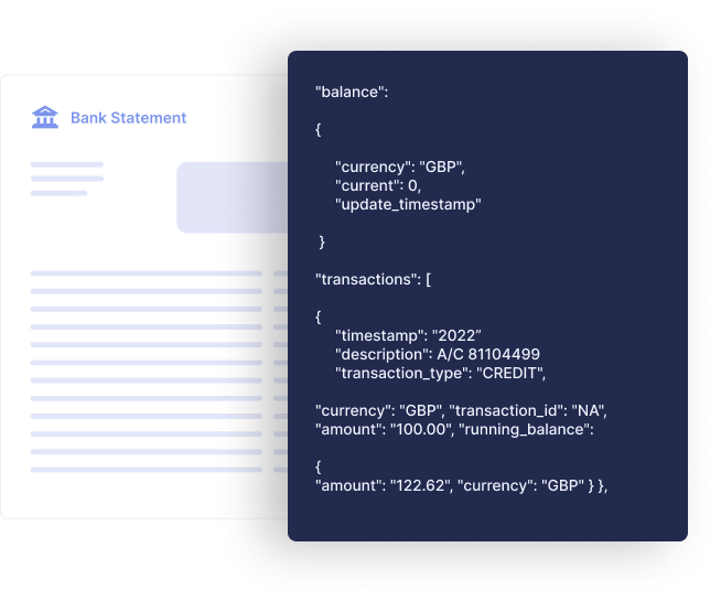 turning data into JSON code