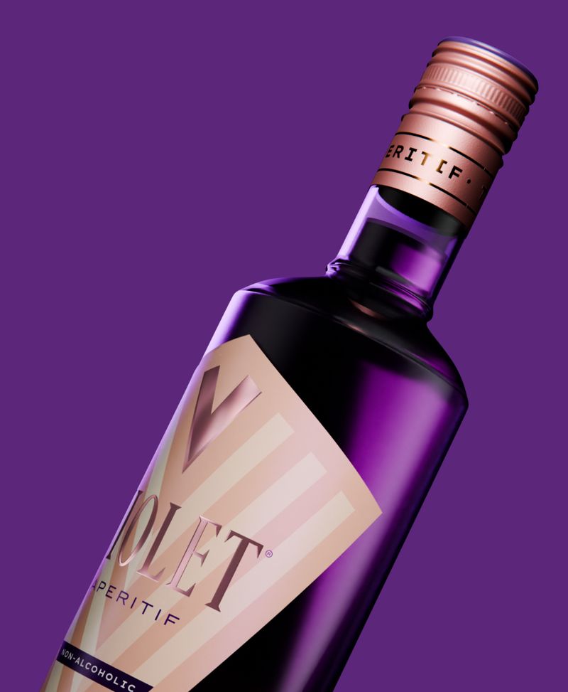 Violet Aperitif Flasche Alkoholfrei