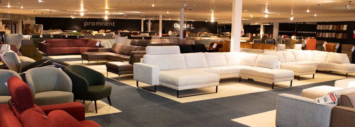 prominent outlet met veel banken