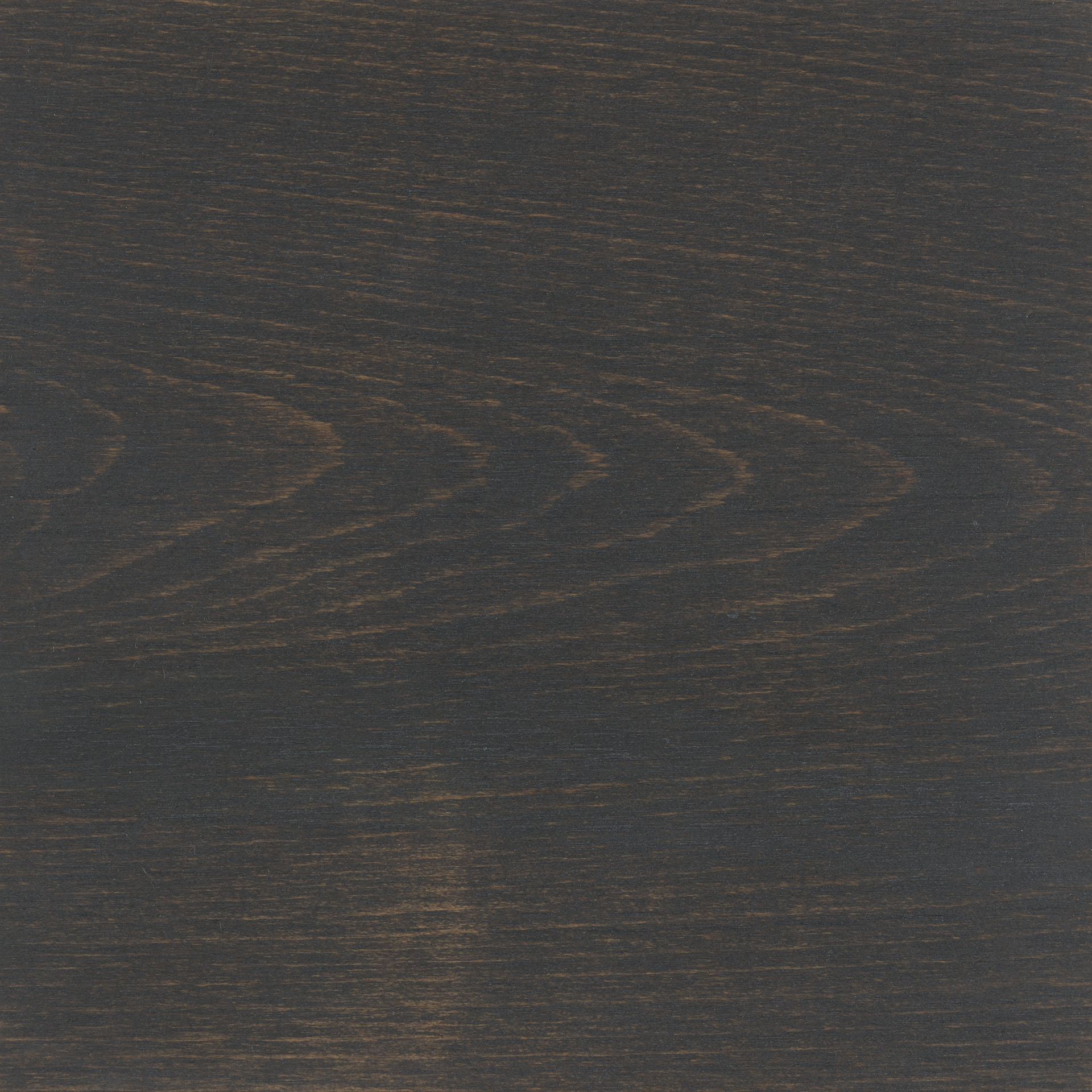 Dark charcoal stained oak wood with visible natural grain texture