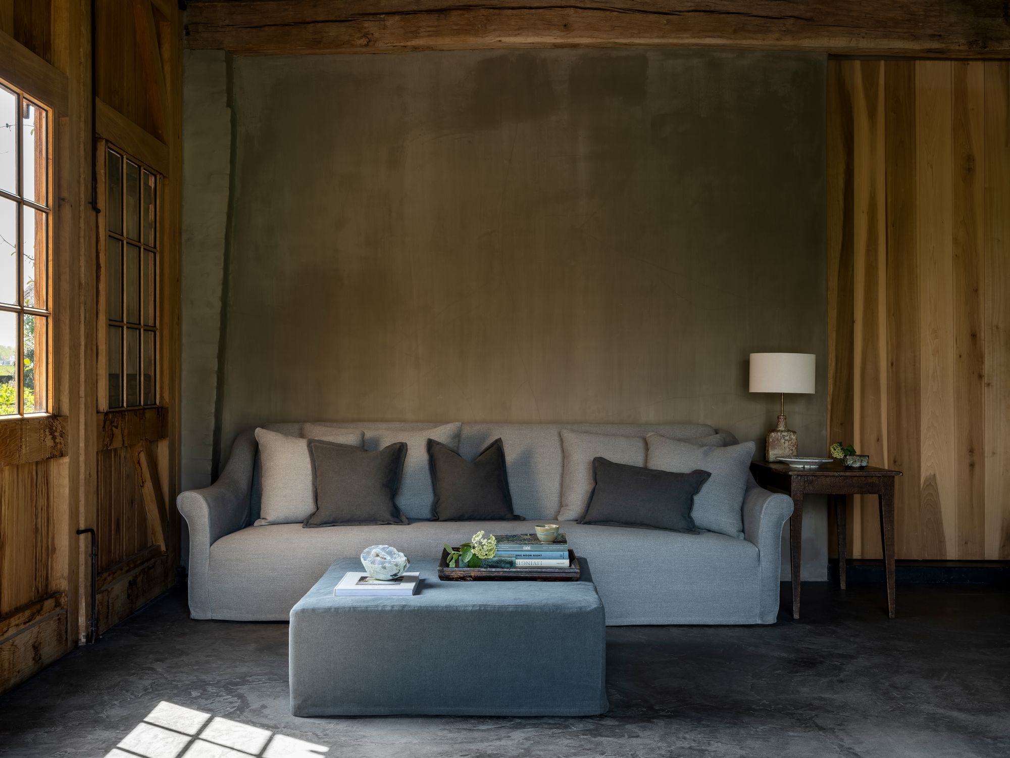 The Matomba sofa, with its soft curves and tailored silhouette, brings understated elegance and comfort to any interior.