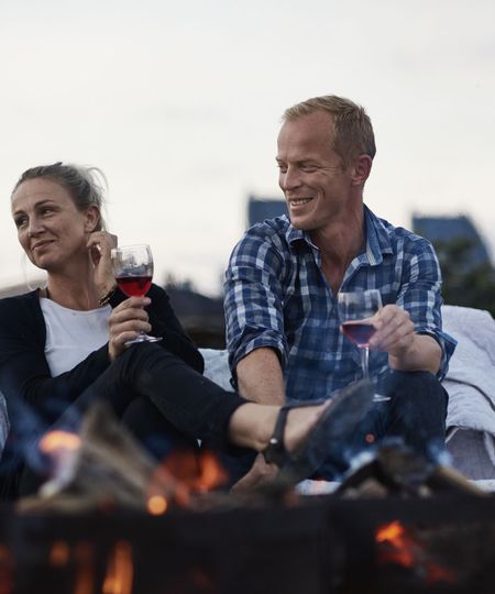 Hygge ved bålet