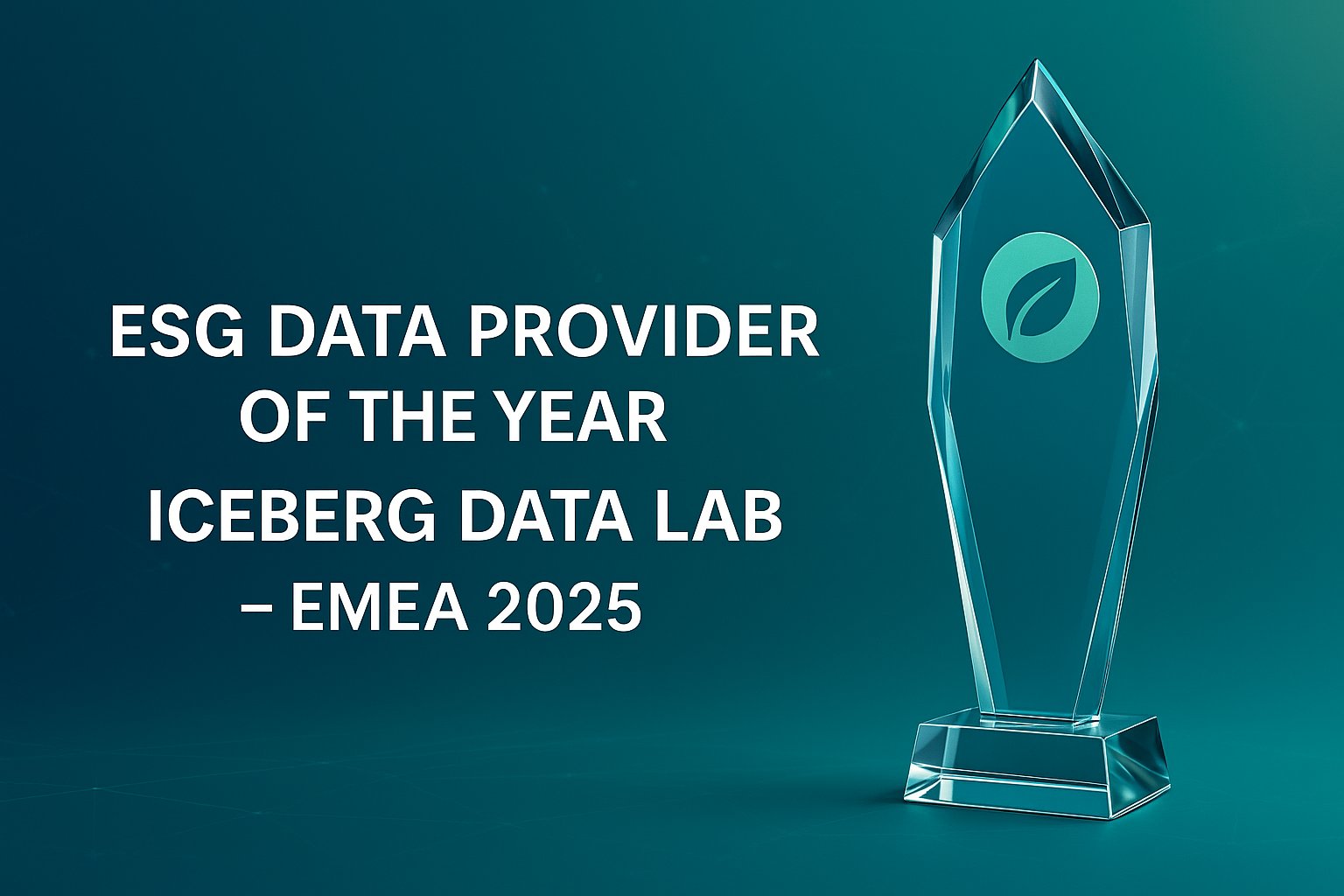 ESG Data Provider of the year - IDL