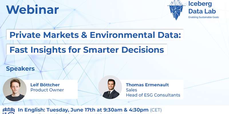 Private Markets & Environmental Data: Fast Insights for Smarter Decisions