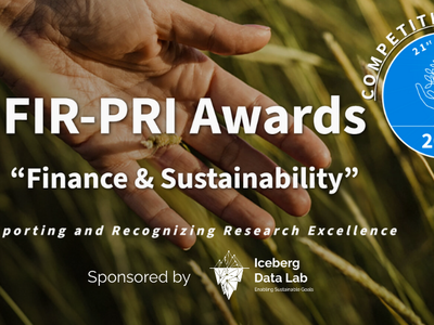 Iceberg Data Lab Sponsors 2026 FIR-PRI Awards for Sustainable Finance Research