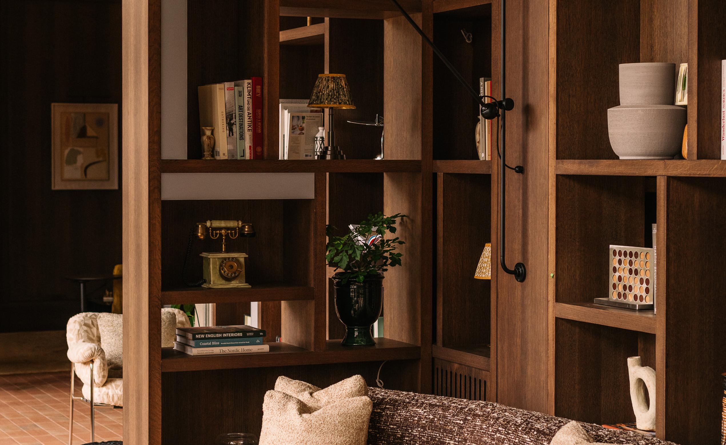 # Alt Tag:

Luxury apartment interior with wooden shelving and seating area at The Draper flats to rent.

**Character count: 98** [G]
