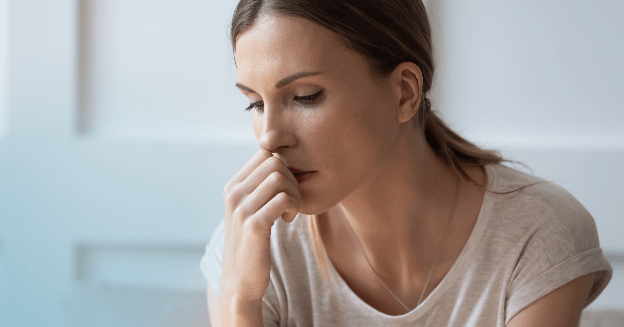 woman with PMDD feeling anxious