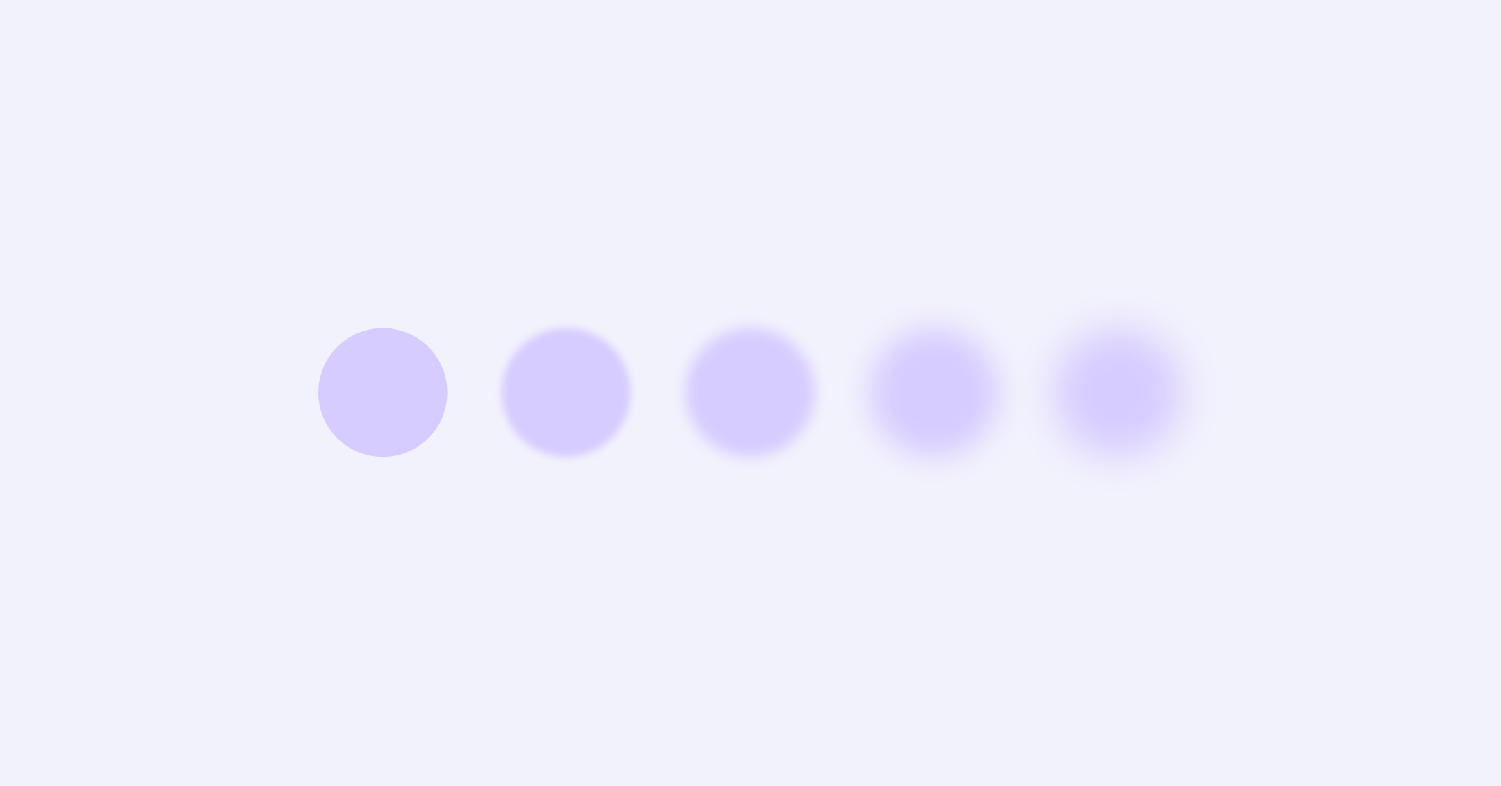 row of blurred and clear purple circles illustrating how asexuality is a spectrum