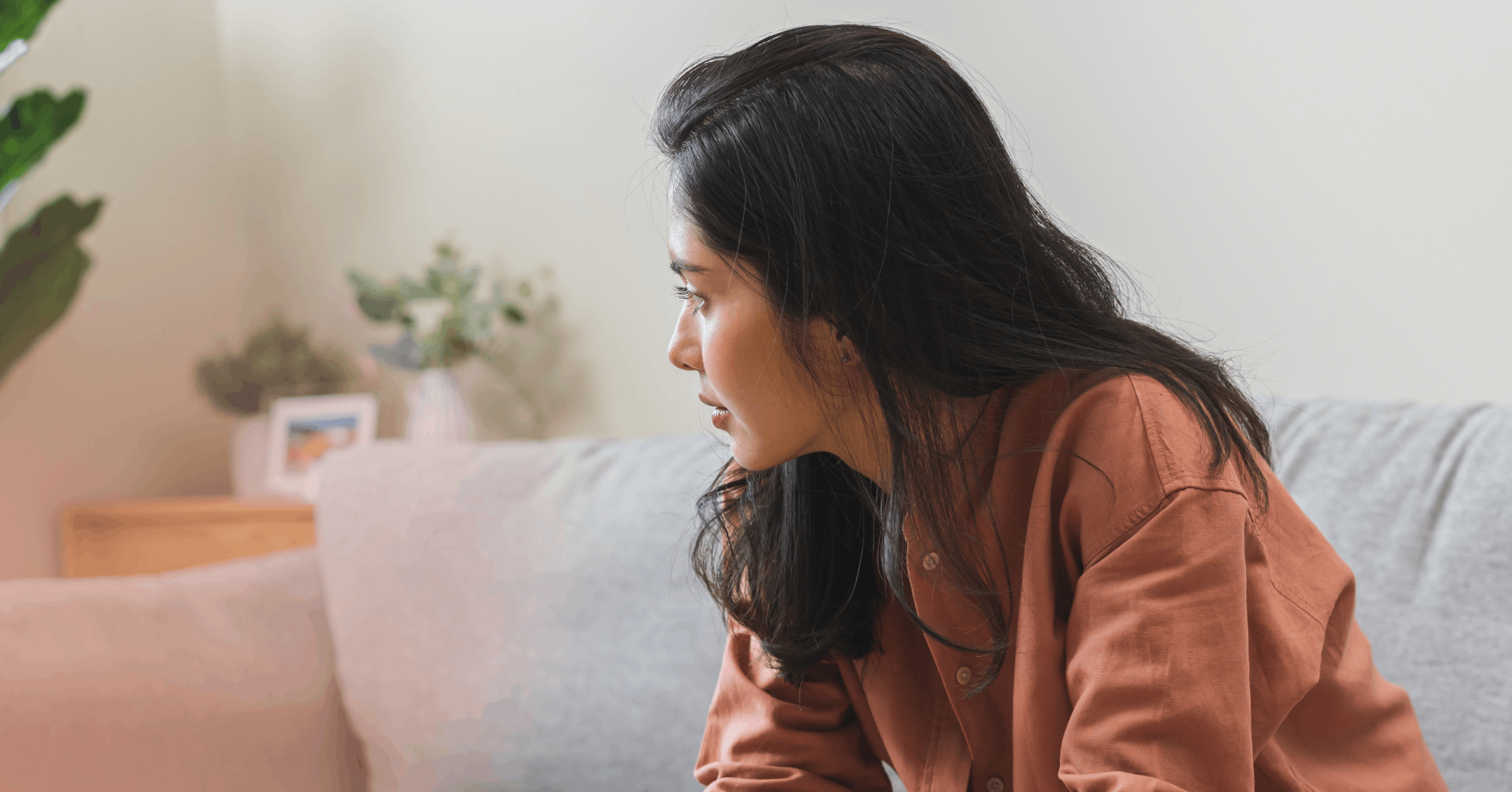 woman feeling suddenly and intensely angry