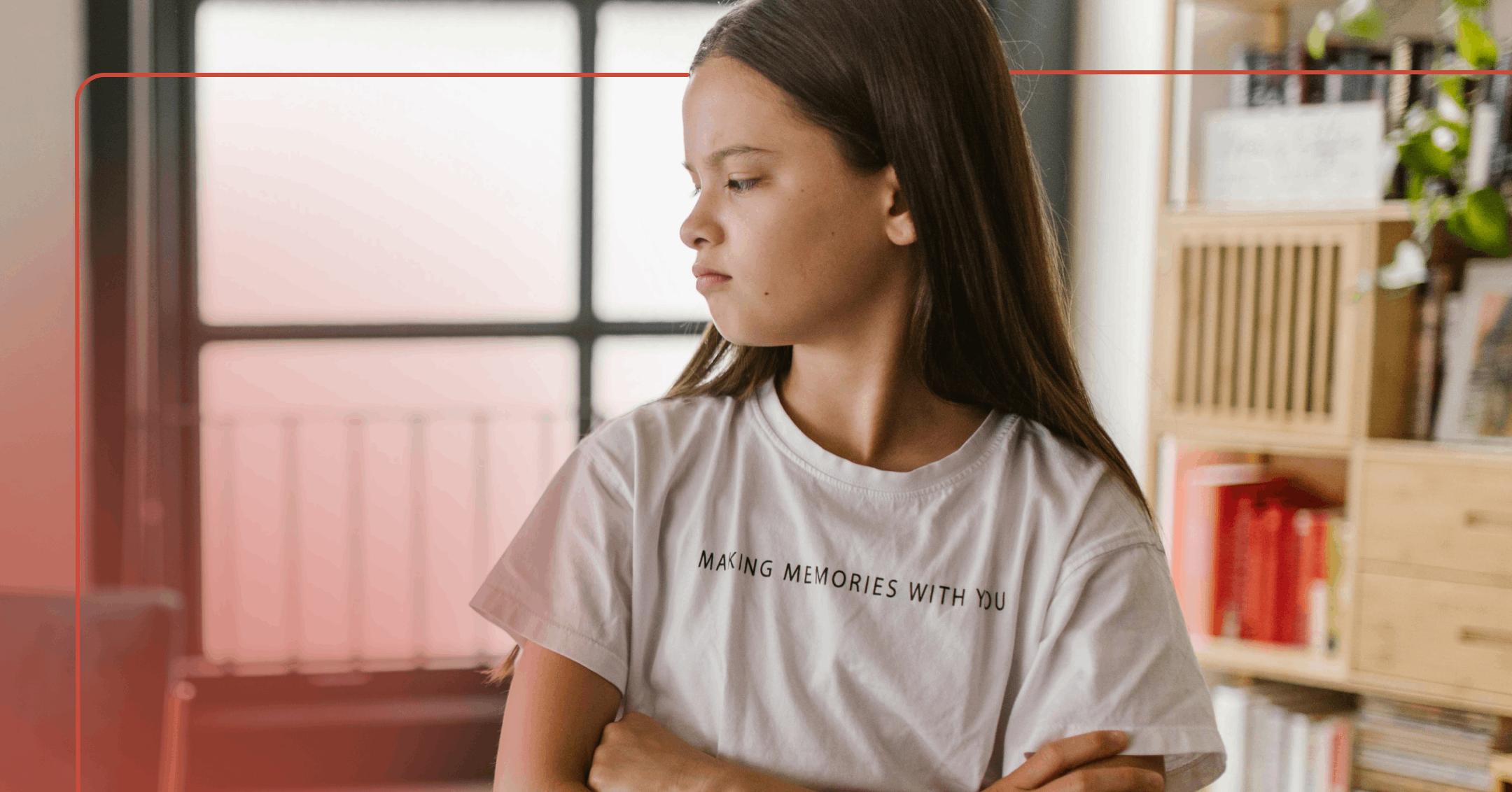 young girl having trouble regulating her emotions