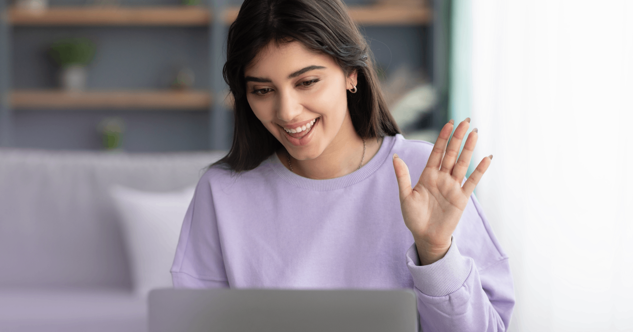 woman doing a mock interview to help her feel more confident