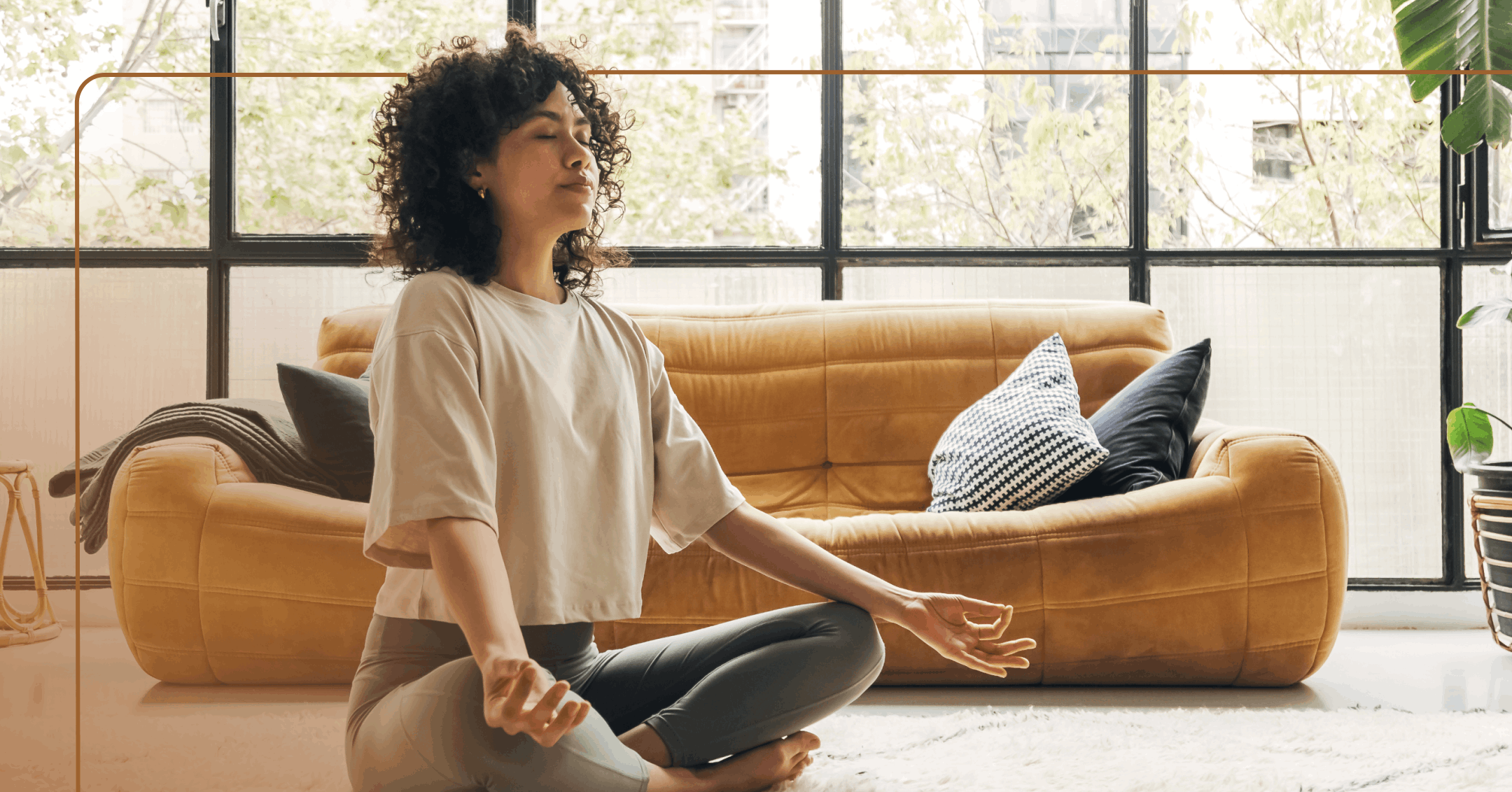 woman meditating to decrease anxiety