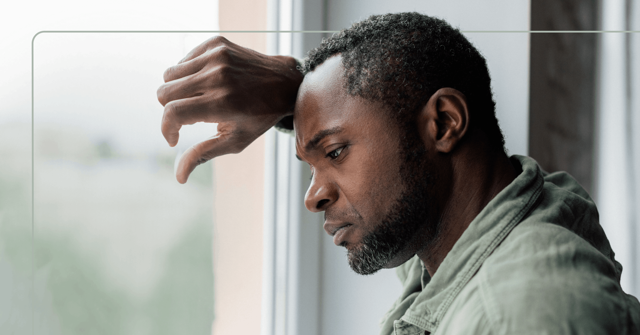 man experiencing emotional exhaustion