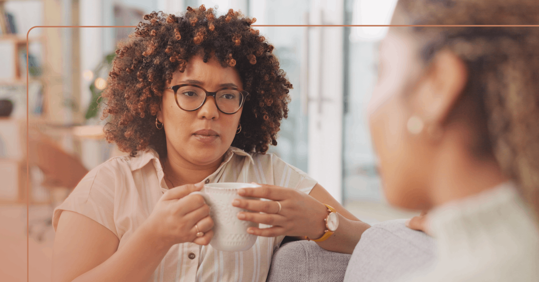 woman asking friend for feedback on their passive aggressive behavior